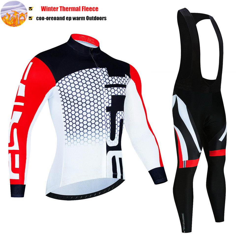 Winter Thermal Fleece Hot Wool - đánh giá và giá Cycling Gear Jersey