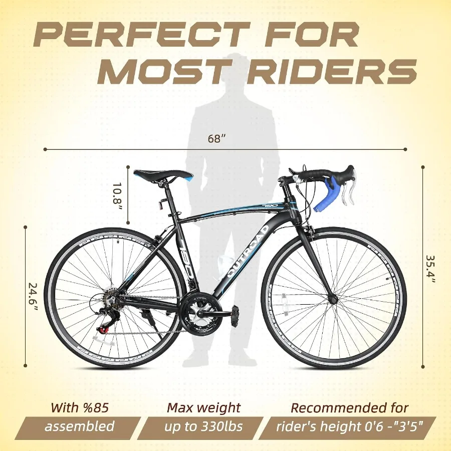 700C Wheel 21/14 Speed Road Bi - đánh giá và giá Carbon Bike Frame
